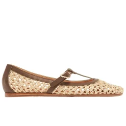 Aerati ballet flat khaki natural