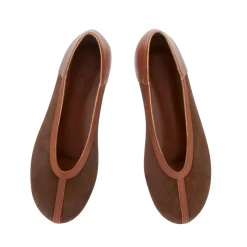 Aeropi ballet flat brown cotto