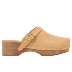 Classic closed clog natural