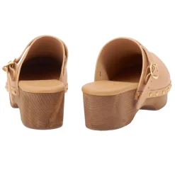 Classic closed clog natural