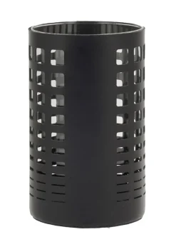 Net vase medium black