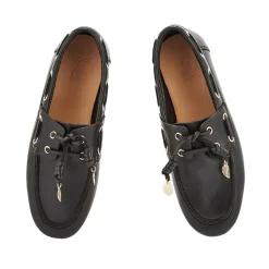 Pliaria boat shoe black