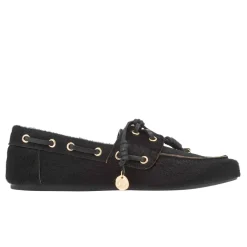 Pliaria boat shoe black