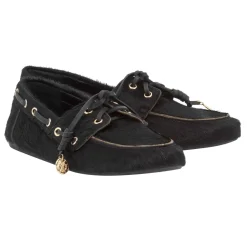 Pliaria boat shoe black