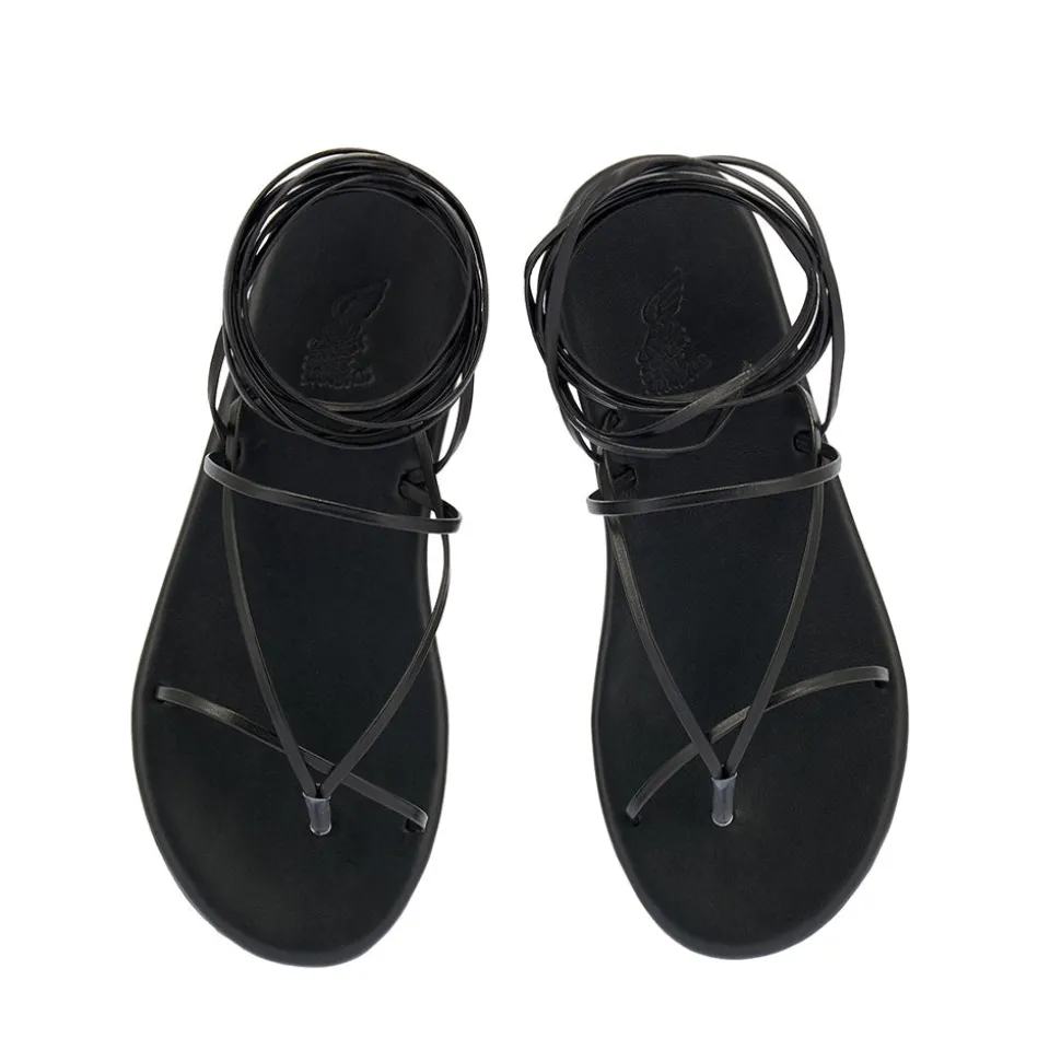 String flip flop black