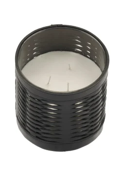Woven candle black